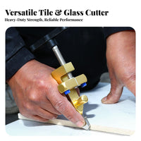 2-in-1 Tile Cutter Multi-Functional 2 in 1 Glass Cutter Manual Tile Scoring Tool Labor-Saving Handheld Glass Breaking Pliers
