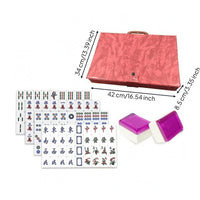 37-Size Mahjong Tiles Standard Composition Hong  -Style Mahjong Set Smooth