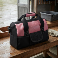 Padded Handle Pink Tool Bag Reinforced Stitching Soft-Sided Tool Bag Rectangular