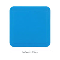 Rubber Base Plate Square Baseball Base Weatherproof Throw Down Bases for Coaches, Training, Field Setup