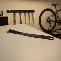 Ribbed Bike Rack Tie Strap Locking Tab Rack Wheel Strap Oval Loop Transport Gear Flexible