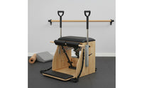 Pilates Fitness Chair Solid Wood Frame Pilates Fitness Chair Adjustable Resistance Fitness Equipment for Home Gym