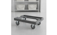 Low-Height Fermentation Box Cart Stable Fermentation Box Dolly Open Corner Proofing Tray Cart Rolling for Bakeries, Commercial Kitchens