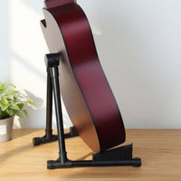Foldable Design V-Shaped Guitar Stand Anti-Slip Folding Guitar Stand Adjustable Portable Instrument Holder for Guitarists, Musicians, Music Room, Home Studio, Stage Performance