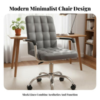 Highspine Support Ergonomic Computer Chair Padded Comfort Upholstered Caster Chair Reclining Function pivot Armchair Plush Upholstery for Poker enthusiasts, Office Workers, Home Users, Study Room, Gaming Setup, Workplace