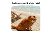 1:64 Scale Beach Figure Hand-Painted Beach Holiday Miniature Scene Model Miniature Figure on Lounge Chair High Intricacy