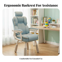 Ergonomic Design Adjustable Swivel Desk Chair Sturdy Construction children's Furniture Easy Assembly Study Seat Reclining Backrest for Students, Teenagers, Teens, Bedroom, Home