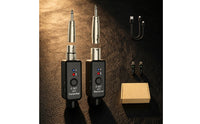 Compact Wireless Audio Transmitter and Receiver with 6.35 Mm Plug Rechargeable Wireless Guitar Transmitter Receiver 5.8GHz Anti-Interference for Musicians, Live Performance