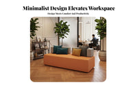 Curved configurable Sofa and Table Set Modern design Reception Furniture Minimalist Aesthetic Lounge Seating for Interior Designers, Office Managers, Lobby