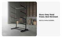 Kayak Storage Rack Adjustable Freestanding Kayak Rack Weather Resistant Freestanding Boat Stand for Paddleboarders, Canoeists, Boathouse, Garage, Dock