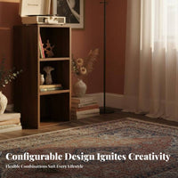 Customizable Layout Modular Cube Organizer Multi-Purpose Bookcase Easy Assembly Household Storage Sturdy Structure for Apartment Dwellers, DIY Enthusiasts, Homeowners, Living Room, Bedroom, Entryway