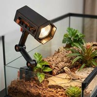 Matte White Snake Hide Turtle Basking Ledge, Multi-Functional Ramp with Feeding Zone, for Hermit Crab and Snake Hide Habitats