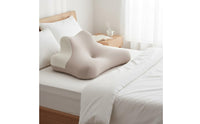 Slow Rebound Face down Napping Pillow Removable Washable Cover Memory Foam Prone Sleeping Pillow Pressure Relief Cervical Support Lounge Cushion Breathable Material for Office Workers, Students, Bed Lounging, Travel