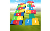 Thick Cushioning Hopscotch Game Rug Non-Slip Numbered Jumping Mat Kids Number Learning Mat Interlocking Design for Kindergarten