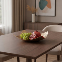 Hammered Tray Handcrafted Aluminum Tray Elegant Decorative Bowl for Living Room