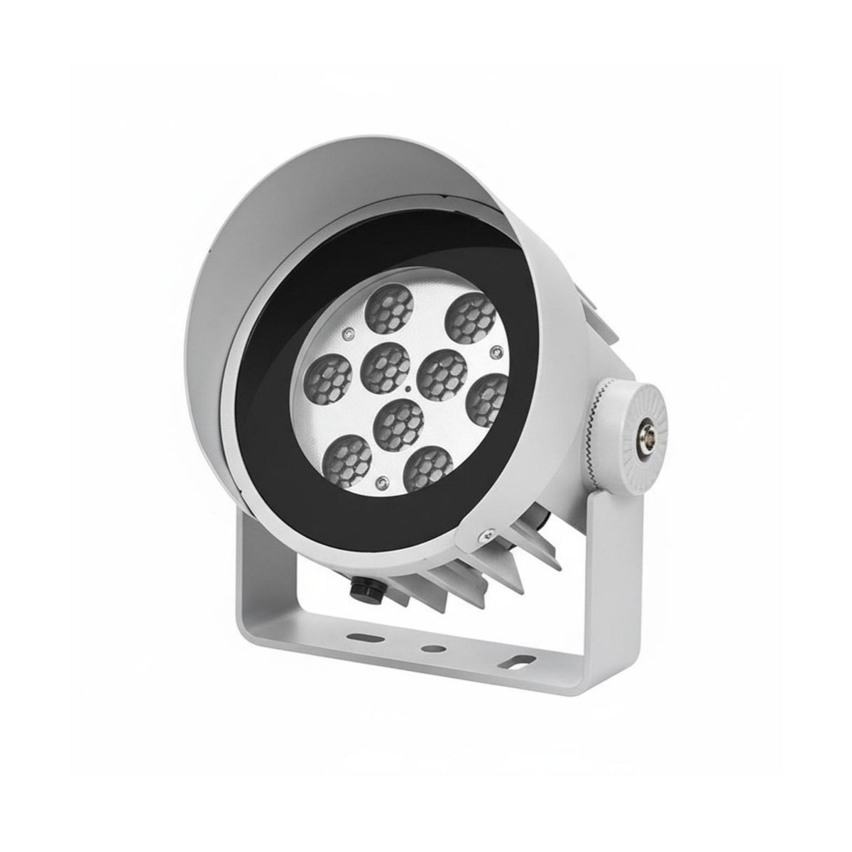 Weatherproof Outdoor Floodlight with Stake Aluminum Body LED Garden Floodlight Tempered Glass Lens for Landscapers, Architects, Stage
