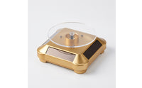 360-Degree Display Turntable with Acrylic Tray Compact Jewelry Rotator Slim Showcase Base Sturdy for Jewelers