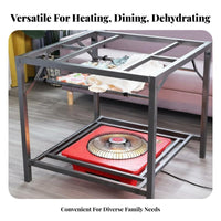 Kotatsu Table Space Saving Multi-Functional Warming Table Compact Design Foldable Heater Stand for Family, Adults, Winter Season, Living Room, Bedroom