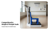 Mechanical Height and Weight Scale Sturdy-Duty physician's Office Scale with Height Rod Physique Measurement Tool Long-Lasting