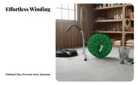 Labor Saving Hand Crank Hose Winder Convenient Irrigation Hose Storage Rack Double Bearing Design Agricultural Equipment for Farmers, Firefighters, Gardeners, Farmland, Orchard, Outdoor, Garden