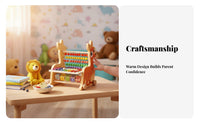Educational Abacus Xylophone Toy Early Musical Development 8 Note Xylophone Abacus Toy Develops Hand-Eye Coordination for Preschool