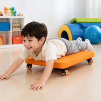 Toddler Physical Education Board, 35x45cm Plywood Balance Board for Indoor/Outdoor Play, Vestibular Board Improves Balance & Coordination