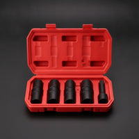5 Pieces Socket Set Double-Ended Sockets Portable Tire Sockets for Mechanics, Garage