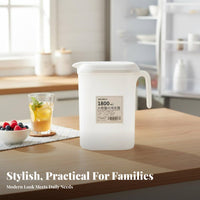 Cold Water Jug Large Capacity Water Carafe with Lid Heat Resistant Iced Tea Pitcher for Summer, Home, Party