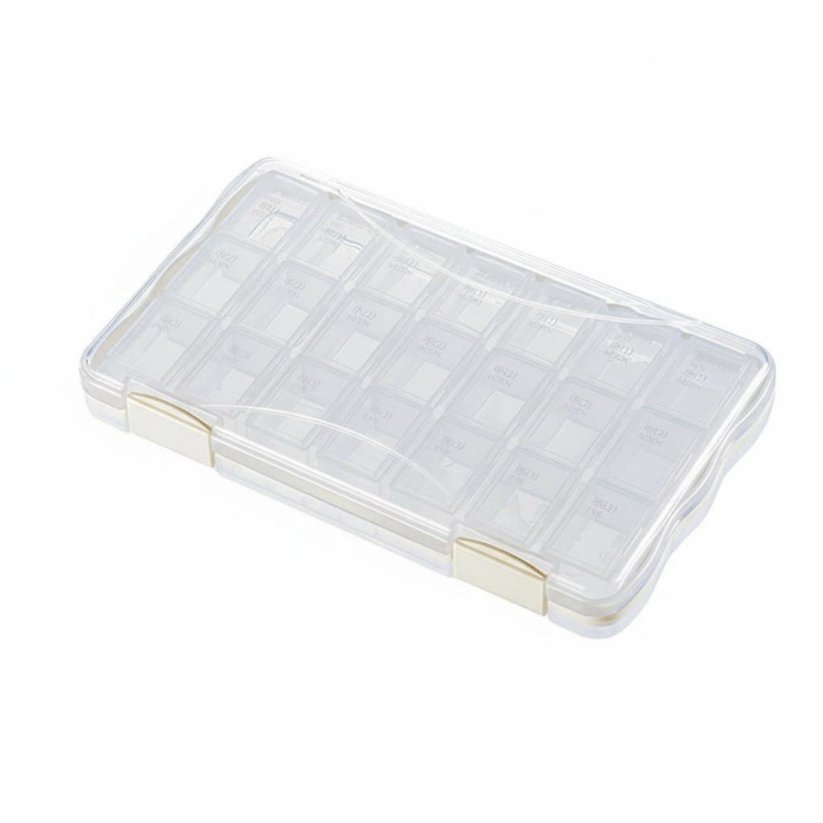 21compartment Weekly pharmaceuticals Planner Portable Design Organizer Snap-Shut Lids