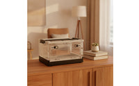 Reptile Enclosure with Mesh Top Breathable Cage Stackable for Home