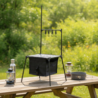 Compact Camping Table with Storage Bag Lightweight Folding Table with Storage Bag Stable Furniture for Campers, Picnics