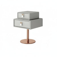 Cute Design cumulusShaped Nightstand Minimalist aesthetic Bedside Table Creative Look Bedroom Furniture Rounded Corners for Children, Homeowners, Nursery, Playroom, Living Room, Hallway