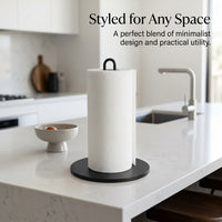 Dining Table Paper Towel Roll Holder for Kitchen and Room, Iron Dispensing with Rust-Resistant Spray Painted Finish