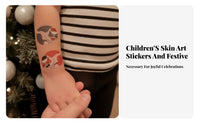 Made with Soybean Ink these tattoosed skin art Sheet Waterproof Assorted Cartoon skin art Set child-safe Temporary skin arts for young children, educators, Parents, Halloween, Christmas, Holiday Celebrations, Goodie Bags