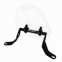 Clear-to-Smoked Motorcycle Windshield Curved Scooter Windshield Tapered Wind Deflector Rounded Corners