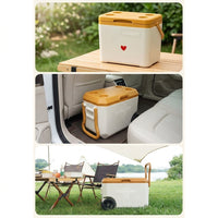 Ice Master Insulated Cooler Box for Outdoor Camping, Portable Car Refrigerator, Commercial Ice Bucket