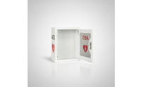 Wall-Mounted AED Cabinet Metal Cabinet White for Schools, Factories