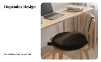 Supportive Round Memory Foam Pad Removable and Washable Round Memory Foam Cushion Portable for Students, Elderly, Classroom, Dorm Room, Car