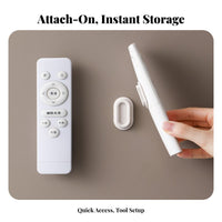Easy Installation Wall Mount Remotes Organizer Space-Saving Punch for Students, Dorm Room, Washroom