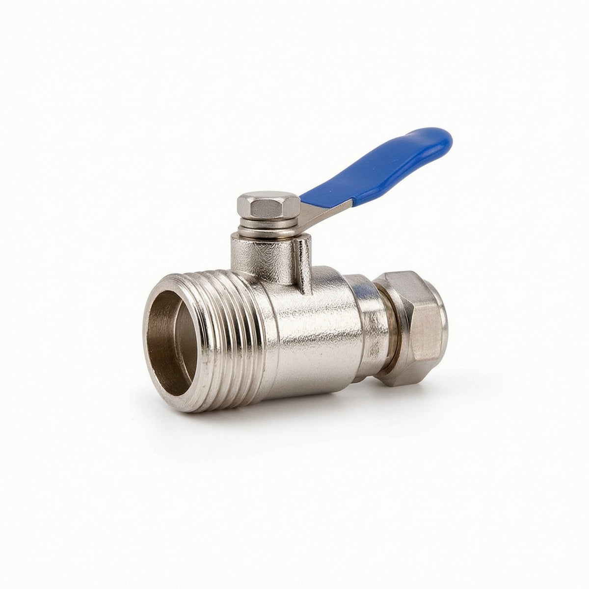 Threaded Valve Connector Quarter-Turn Valve with Lever Handle No Leakage Easy to Open and Close for Plumbers, Plumbing