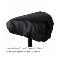 Bike Saddle Cover with Elastic Edge Easy to Install Seat Rain Cover Reusable for Commuters