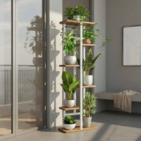Space-Saving Multi-Tier Plant Stand Sturdy & Long-Lasting Multi-Tier Plant Shelf Wear-Resistant Tall Floor Flower Stand Elegant Minimalist Design for Outdoor