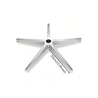 Sturdy Five-Claw Chair Base Heavy Duty Aluminum Chair Base Universal Hardware Minimalist for DIYers