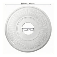 PU Ceiling Medallion Paintable Fixture Cover Covers Cracks and Holes