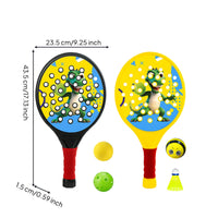 2 Pieces Children's Tennis Racket Sturdy Kids Tennis Racket Racquet Long-Lasting Toy Portable for Beginners, Backyard, Park
