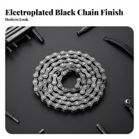 Single Speed Cycle Chain Includes Primary Link Single Speed Bike Chain Drivetrain Parts Pre-Lubricated for Town Cyclist S