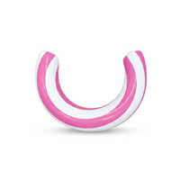 Striped Water Toy C-Shaped Floatage Water Lounger Hoop Air Air Inlet