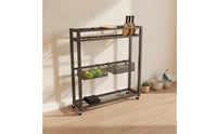 Mobile Pickleball Paddle Storage Rack Freestanding Paddle Rack with Two Slots Vertical Display Stand Space-Saving for Garage