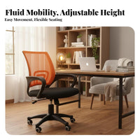 Ergonomic Design Mesh spine rotate Chair Adjustable Height Office Furniture effortless Rolling Lumbar Support for Employees, Remote Workers, Students, Conference Room, Reception Area