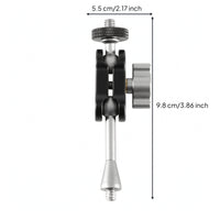 Adjustable Mounting Bracket with Knobs Multi-Joint Camera Mount Compact Monitor Mount Stable for Streamers, Desk Setups, Livestreaming